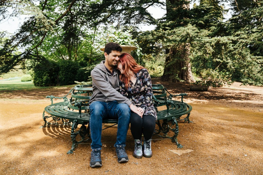 Beautiful couple shoot at Swiss Gardens, Bedfordshire