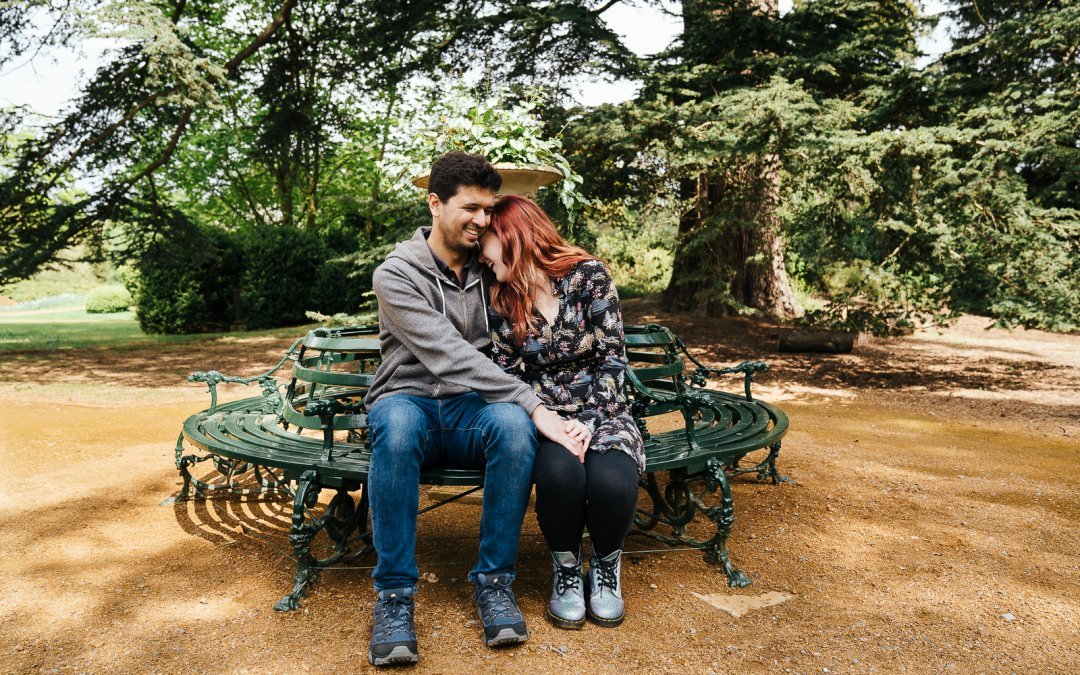 Beautiful couple shoot at Swiss Gardens, Bedfordshire