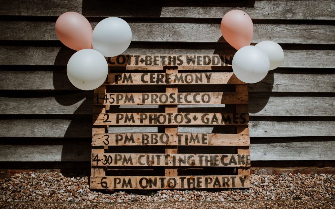 Tips for a relaxed wedding timeline