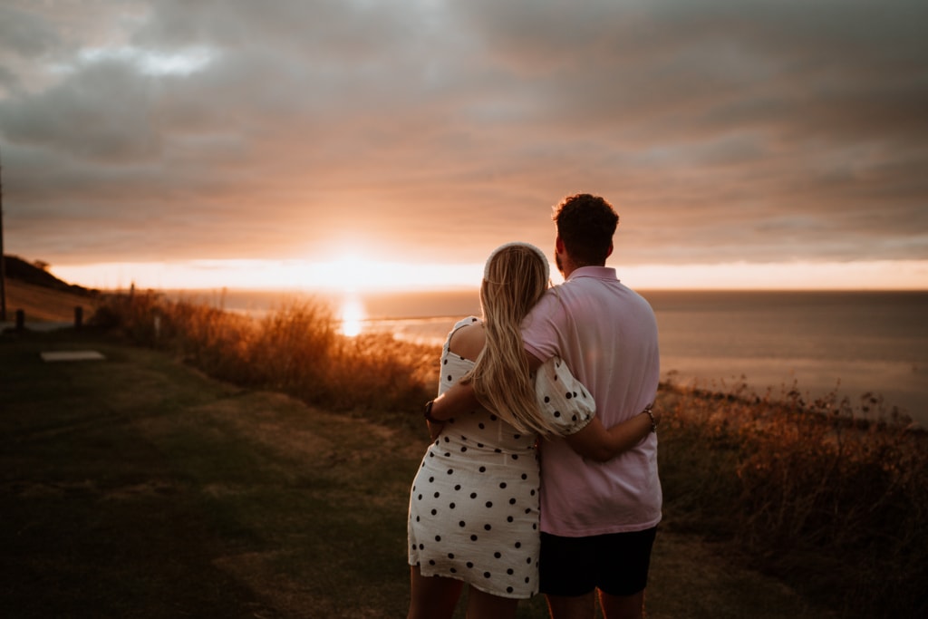 Engagement photoshoot at Tankerton and Whitstable beach