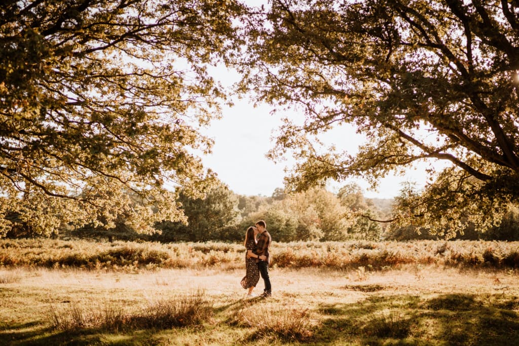 Engagement photoshoot in Knole Park Sevenoaks